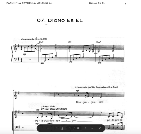 Musical "FARUK -La Estrella Me Guio Al Rey"-Partitura - Imagen 8