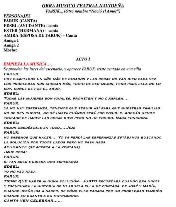 Musical "FARUK -La Estrella Me Guio Al Rey"-Guion y letra de Canciones en español - Imagen 3