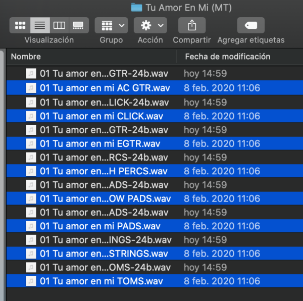 Multitracks - Tu Amor En Mí   - Vástago Epicentro - A-90 Bpm - Imagen 2
