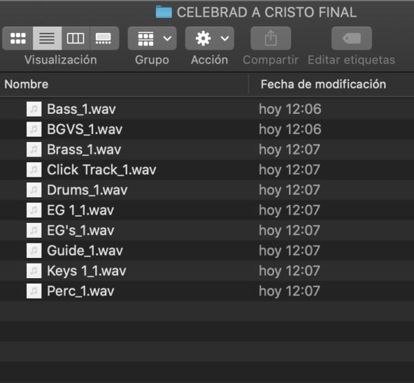 Multitracks   - CELEBRAD A CRISTO - A -Bpm 140 - Imagen 2