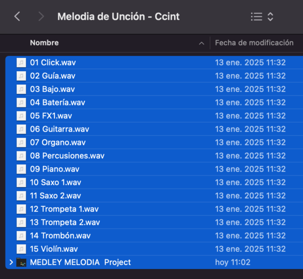 Multitracks-Melodía de Unción/La Voz de mi Amado/Libertad // Sigues Siendo Fiel-Am-158 Bpm - Imagen 2