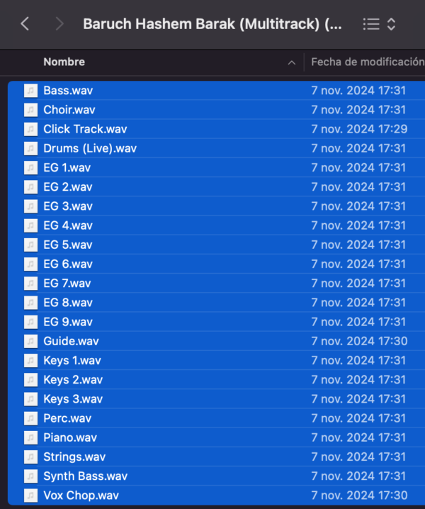 Multitracks-  Baruch Hashem - Barak-Am-75 Bpm - Imagen 2