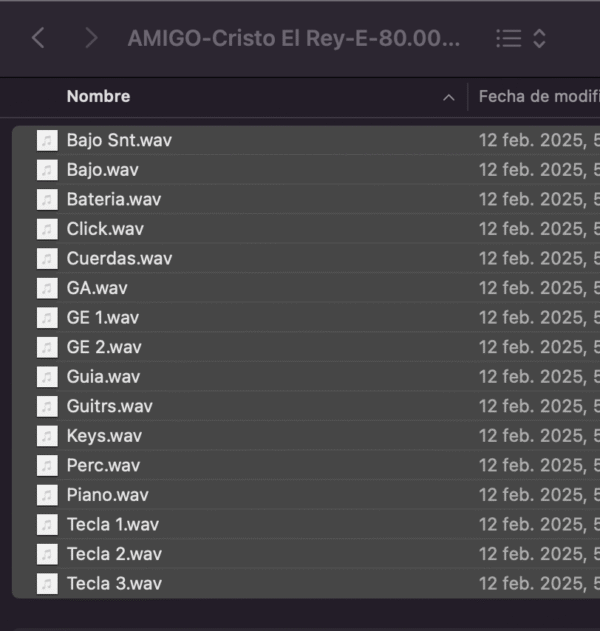 Multitracks - AMIGO -  Karen Espinosa - E - 80 Bpm - Imagen 2